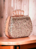 Joban Fashion Bridal Hand Clutch For Women & Young Girls - Rose Gold | Grocsy