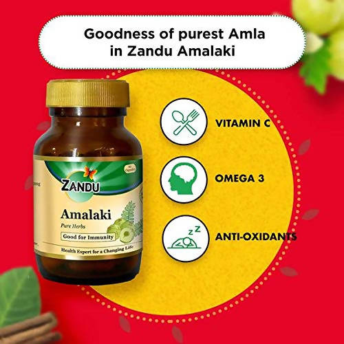 Zandu Amalaki Pure Herbs Capsules | Grocsy