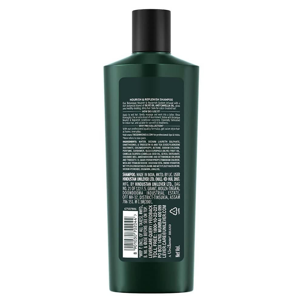 TRESemme Botanique NR Nourish & Replenish Shampoo With Olive & Camellia Oil for Frizz Control & Hair Growth| Paraben Free| Smoothens Dry | Grocsy