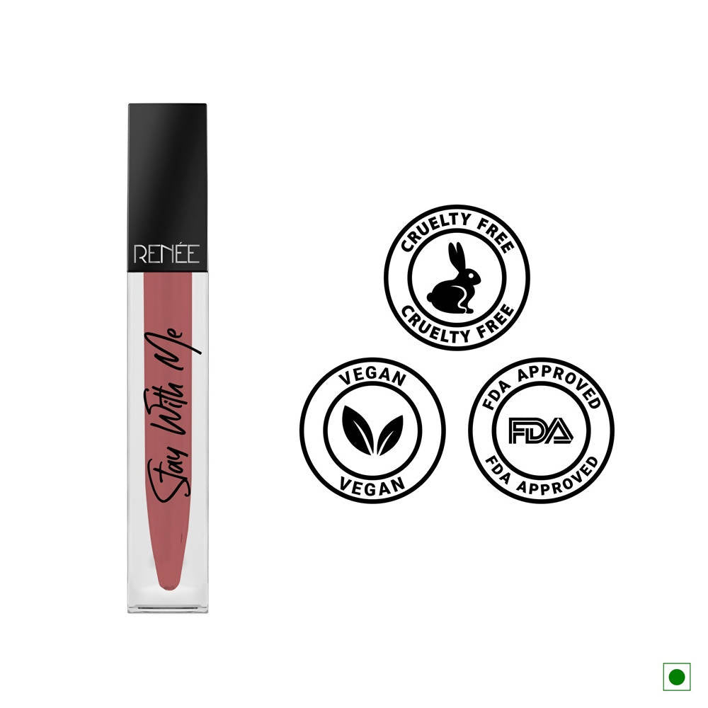 Renee Stay With Me Matte Lip Color Desire For Brown | Grocsy