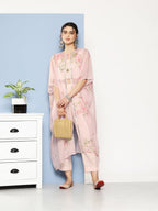 Ahalyaa Women Solid Crepe Co-Ords With Shrug | Grocsy
