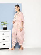 Ahalyaa Women Solid Crepe Co-Ords With Shrug | Grocsy