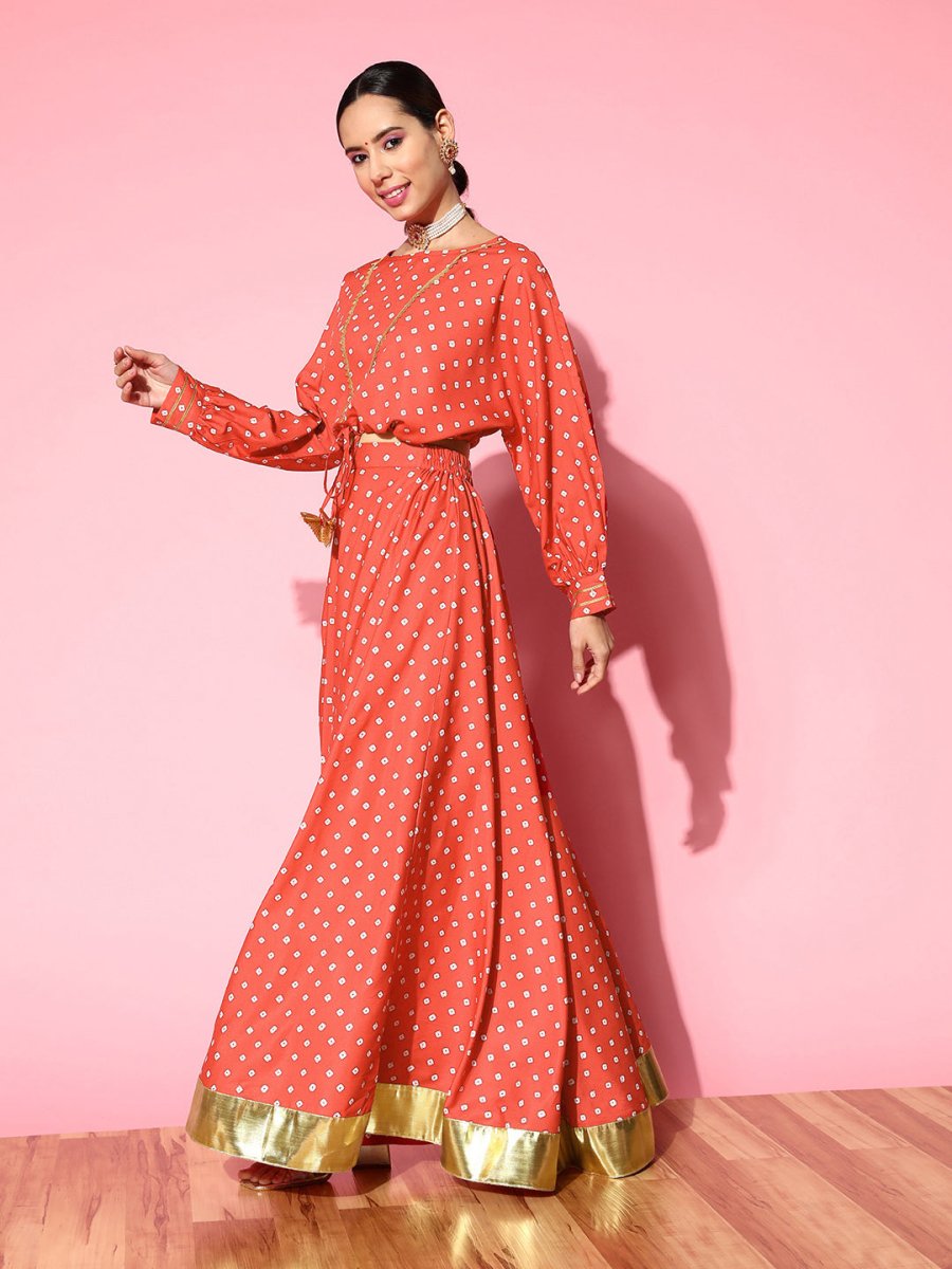 Ahalyaa Printed Crepe Co-Ords | Grocsy