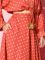 Ahalyaa Printed Crepe Co-Ords | Grocsy