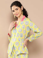 Ahalyaa Women Ethnic Motifs Printed Co-Ords | Grocsy