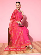 Ahalyaa Ethnic Motifs Crepe Ethnic Maxi Dress | Grocsy