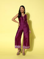 Ahalyaa Solid Basic Jumpsuit | Grocsy