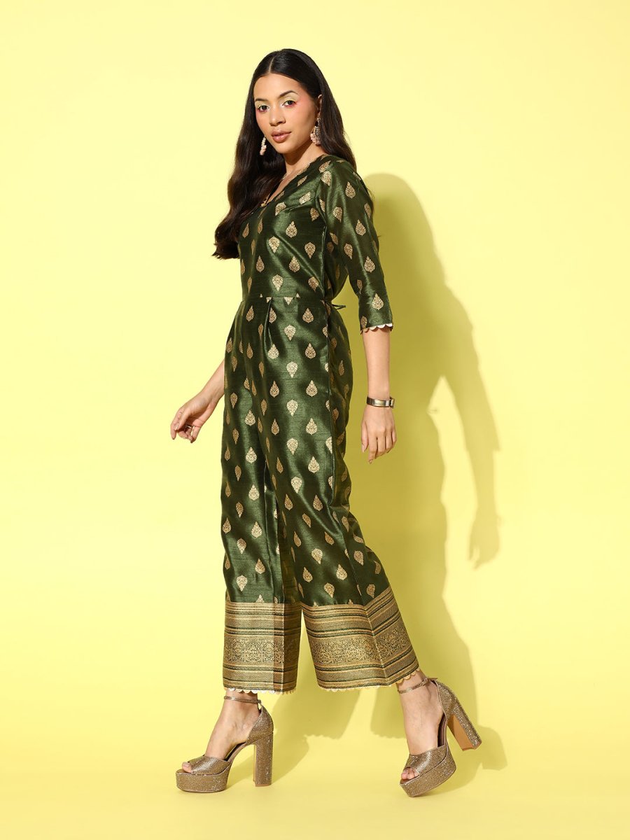 Ahalyaa Printed Basic Jumpsuit | Grocsy