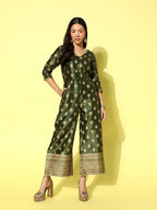 Ahalyaa Printed Basic Jumpsuit | Grocsy