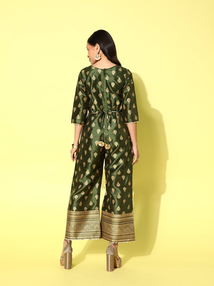 Ahalyaa Printed Basic Jumpsuit | Grocsy