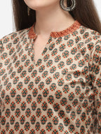 Ahalyaa Off White Long Kurta With Pant | Grocsy