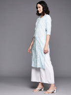 Ahalyaa Floral Block Print Pure Cotton Kurta | Grocsy