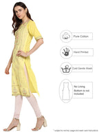 Ahalyaa Womens Cotton Straight Kurta | Grocsy