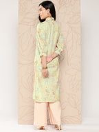 Ahalyaa Women Floral Printed Gotta Patti Crepe Kurta | Grocsy