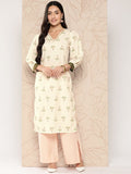 Ahalyaa Women Floral Printed Gotta Patti Crepe Kurta | Grocsy