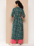 Ahalyaa Women Floral Printed Floral Crepe Kurta | Grocsy