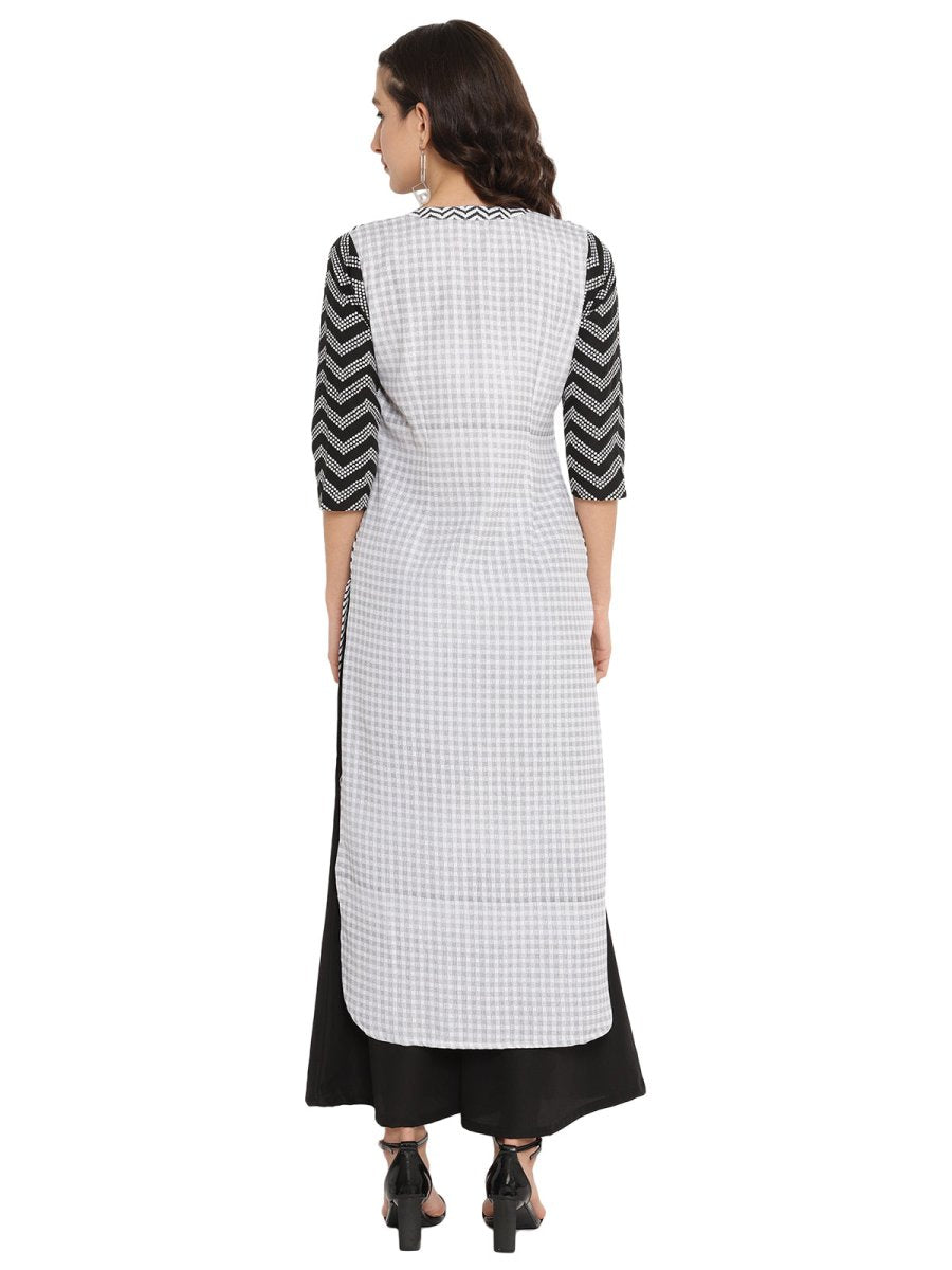 Ahalyaa High Low Hem Printed Kurta | Grocsy