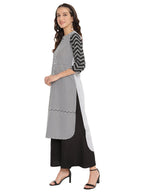 Ahalyaa High Low Hem Printed Kurta | Grocsy