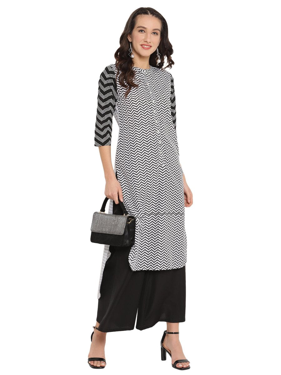 Ahalyaa High Low Hem Printed Kurta | Grocsy