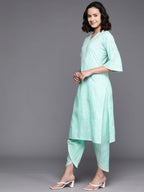 Ahalyaa Bandhani Printed Regular Pure Cotton Kurta With Dhoti Pants | Grocsy