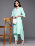 Ahalyaa Bandhani Printed Regular Pure Cotton Kurta With Dhoti Pants | Grocsy