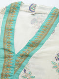 Ahalyaa Floral Printed Regular Pure Cotton Kurta With Dhoti Pants | Grocsy