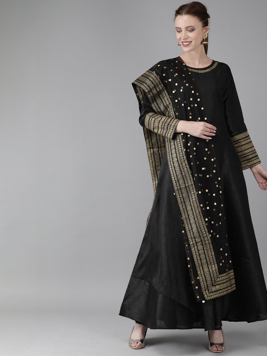 Ahalyaa Women Solid Kurta with Beautiful Dupatta Set | Grocsy