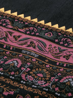 Ahalyaa Women Black & Beige Printed Kurta With Churidar & Dupatta | Grocsy