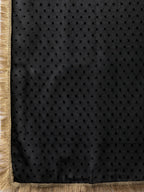 Ahalyaa Women Black & Beige Printed Kurta With Churidar & Dupatta | Grocsy