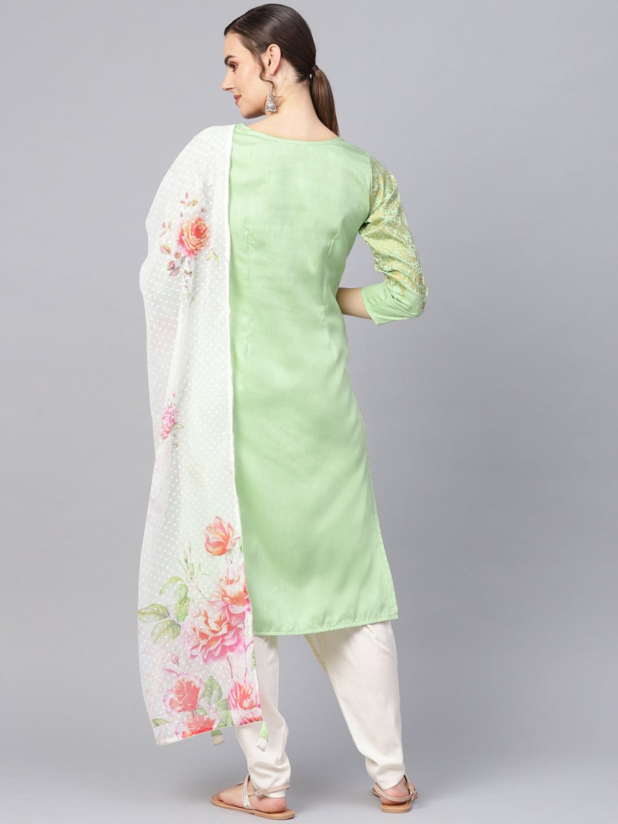 Ahalyaa Printed Straight Kurta Set | Grocsy