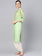 Ahalyaa Printed Straight Kurta Set | Grocsy