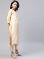 Ahalyaa Beautiful Poly Silk Kurta Pant With Dupatta Set | Grocsy
