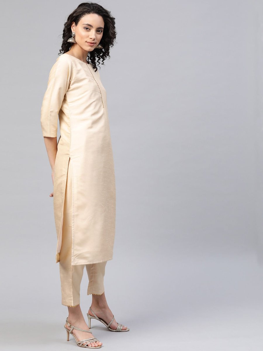 Ahalyaa Beautiful Poly Silk Kurta Pant With Dupatta Set | Grocsy