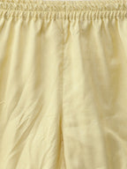 Ahalyaa Pastel Lemon & Pink Kurta Set For Women | Grocsy
