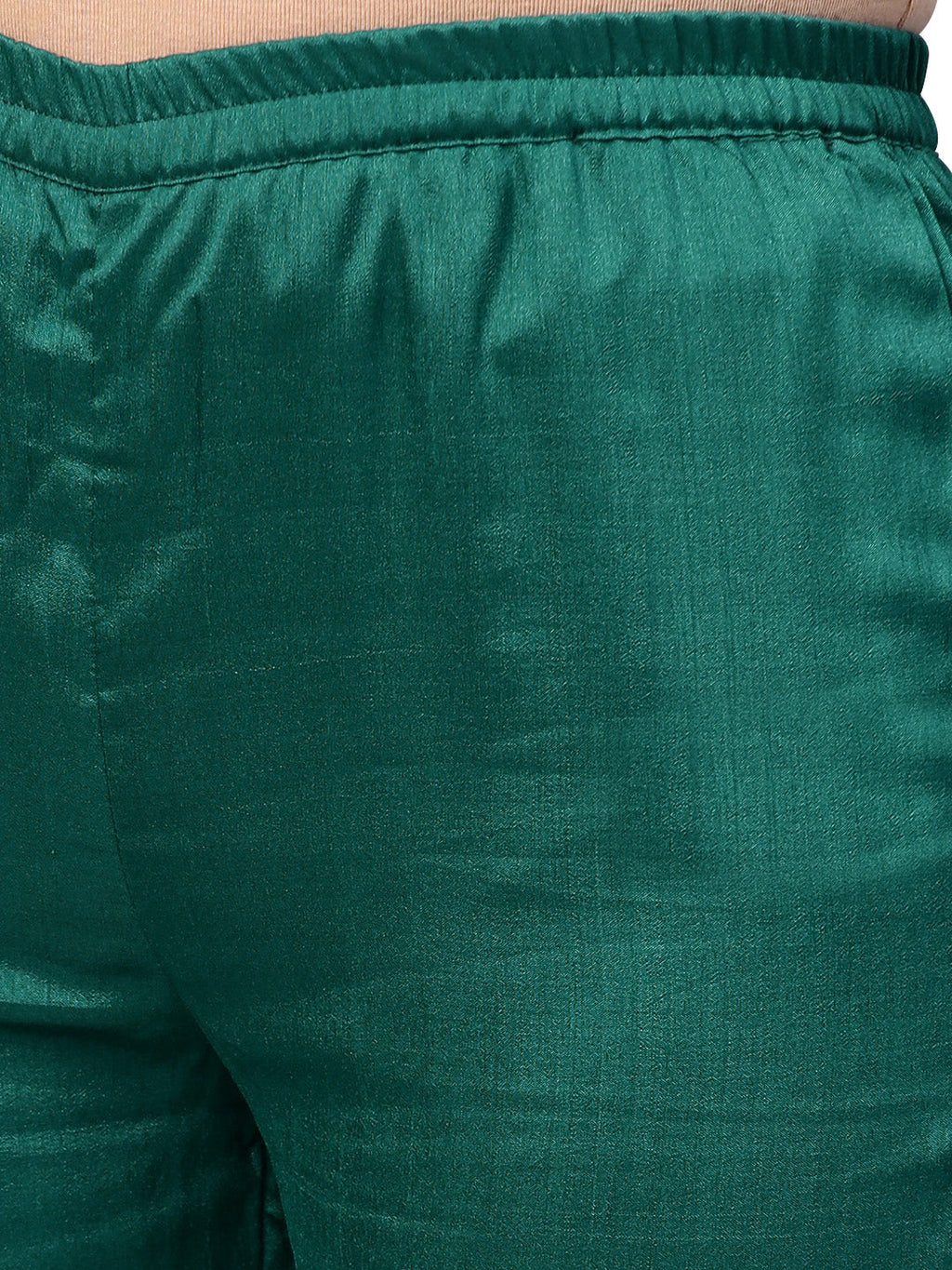 Indian Clothing Ahalyaa Green Solid Kurta with Trousers & Dupatta | Grocsy
