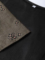 Ahalyaa Black Solid Kurta with Trousers & Dupatta | Grocsy