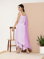 Ahalyaa Women Lavender Gotta Patti Kurta with Palazzos & With Dupatta | Grocsy