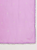Ahalyaa Women Lavender Gotta Patti Kurta with Palazzos & With Dupatta | Grocsy