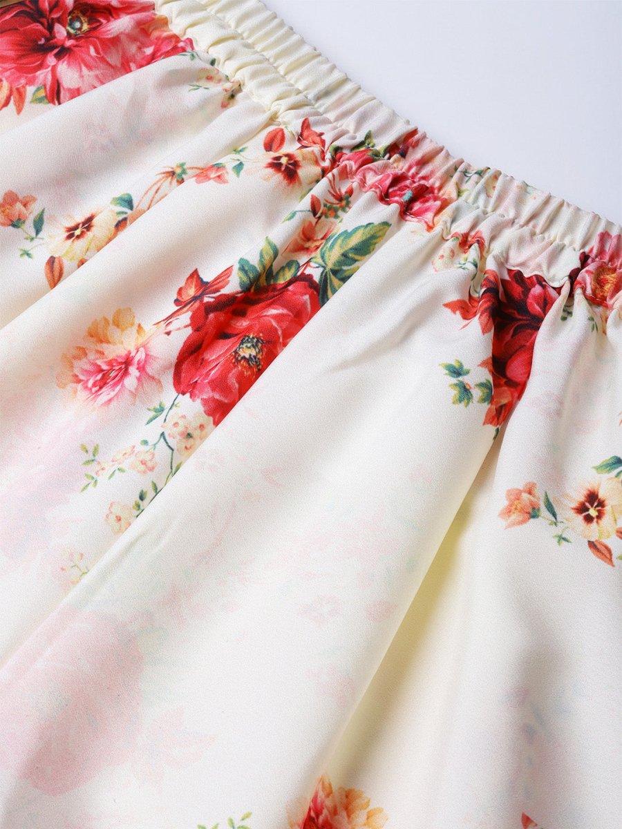 Ahalyaa Women Mauve & Cream-Coloured Printed Kurta with Palazzos & Dupatta | Grocsy