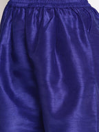 Ahalyaa Women Blue Solid Kurta With Palazzos & Dupatta | Grocsy