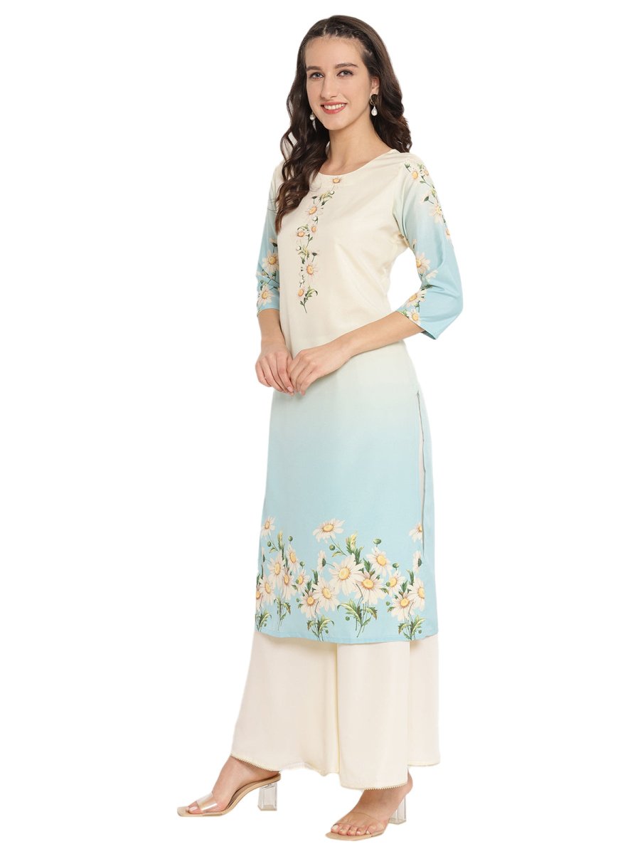 Ahalyaa Printed Sharara Kurta Dupatta Set | Grocsy
