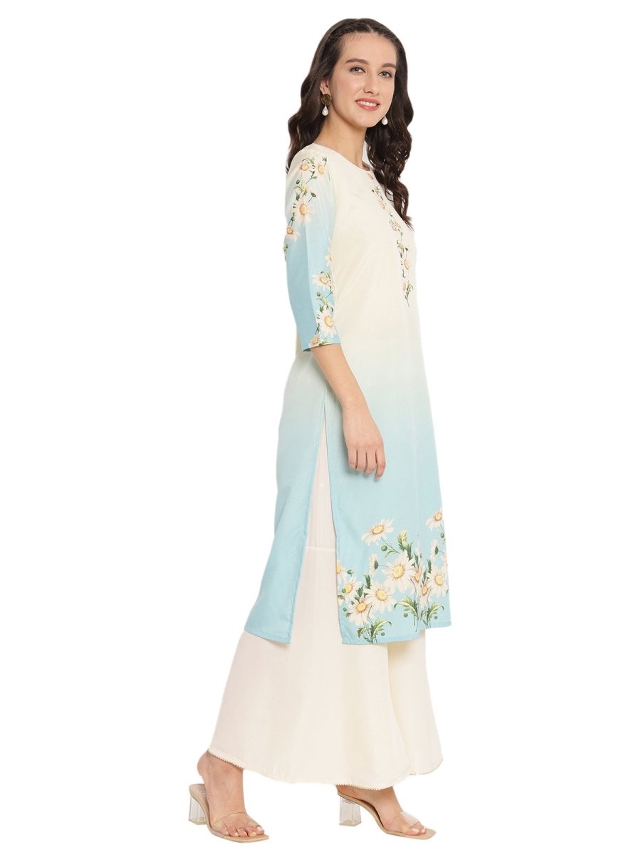 Ahalyaa Printed Sharara Kurta Dupatta Set | Grocsy