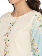 Ahalyaa Printed Sharara Kurta Dupatta Set | Grocsy