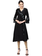 Ahalyaa Women's A-Line Georgette Kurta | Grocsy