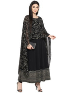 Ahalyaa Women Black Printed Anarkali Beautiful Kurta | Grocsy