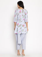 Ahalyaa Beautiful Crepe Printed Top With Harem Pant | Grocsy