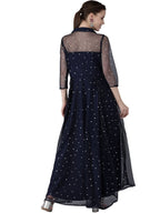 Ahalyaa Women Printed Maxi Dress | Grocsy