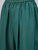 Ahalyaa Women Sea Green & Blue Printed Kurta With Trousers | Grocsy
