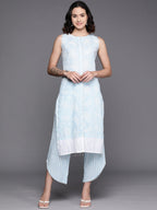 Ahalyaa Floral Printed Regular Pure Cotton Kurta With Palazzos | Grocsy