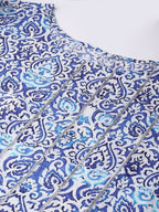 Ahalyaa Blue Straight Kurta with Pant | Grocsy